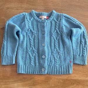 Pink Chicken Light Blue Knit Cardigan